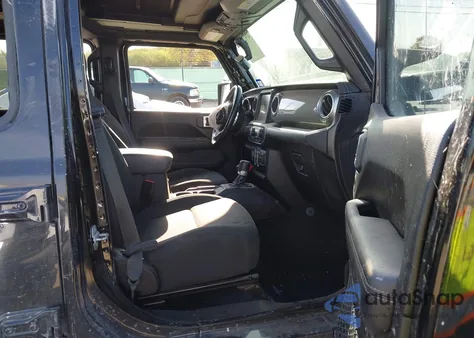 2019 Jeep Wrangler Unlimited Sahara из США, поврежденный, VIN 1C4HJXEN7KW685496